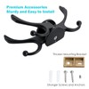 Ovlist Heavy Duty Swivel Coat Hook Space Saving Towel Rope