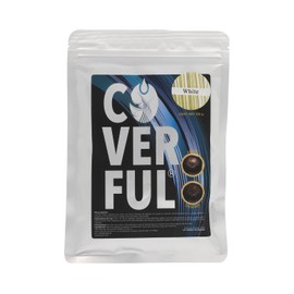 Fibra Capilar Coverful Premium 100 Gramos Para Cubrir Calvicie, Canas y Dar Volumen Al Cabello (Blanco)