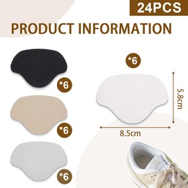 JEYORZY 12 Paar Schuhe Ferse Reparatur, Selbstklebende Fersenschutz Fersenpolster Reparatur für Meisten Schuhen Sitzen Lederwaren