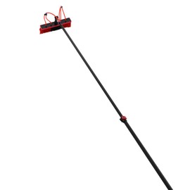 29.53ft Water Fed Pole Kit, Adjustable Length Solar Panel Cleaning Brush, Solar Panel Cleaning Kit Cleaner Tool with 65.62ft Hose and 180° Brush Head, Outdoor Window Washing Equipment Tool Kit