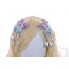 C-113 Blue Purple Butterfly Wings Hair Clips Fairy Hanfu Party