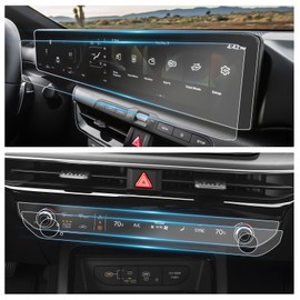 YEE PIN 2025 Kia K5 Screen Protector for 2025 Kia K5 Accessories LXS/GT-Line/GT/EX 12.3-inch Navigation Display & instrument Cluster Split Screen Protector for 2025 Kia K5 Screen Cover 4 Pack