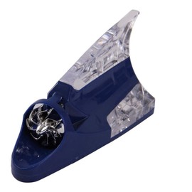 MASO Car Vehicle Antenna Aerial Blue Auto Shark Fins Roof Decoration LED Light Wind Power