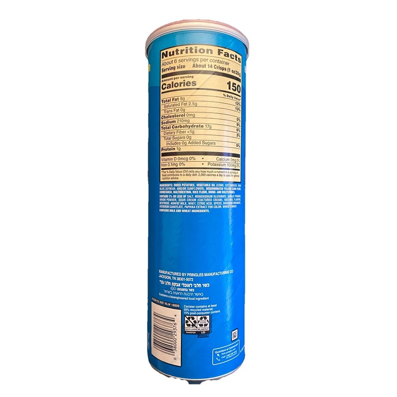 Pringles NEW RELEASE PRINGLES LOADED POTATO SKINS FLAVOR POTATO CRISPS
