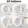 XLSXEXCL 60 Pcs Memorial Balloons 12 Inch Latex Balloons with