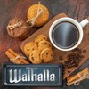 Viking Nordic Style Metal Sign with Saying Welcome to Valhalla