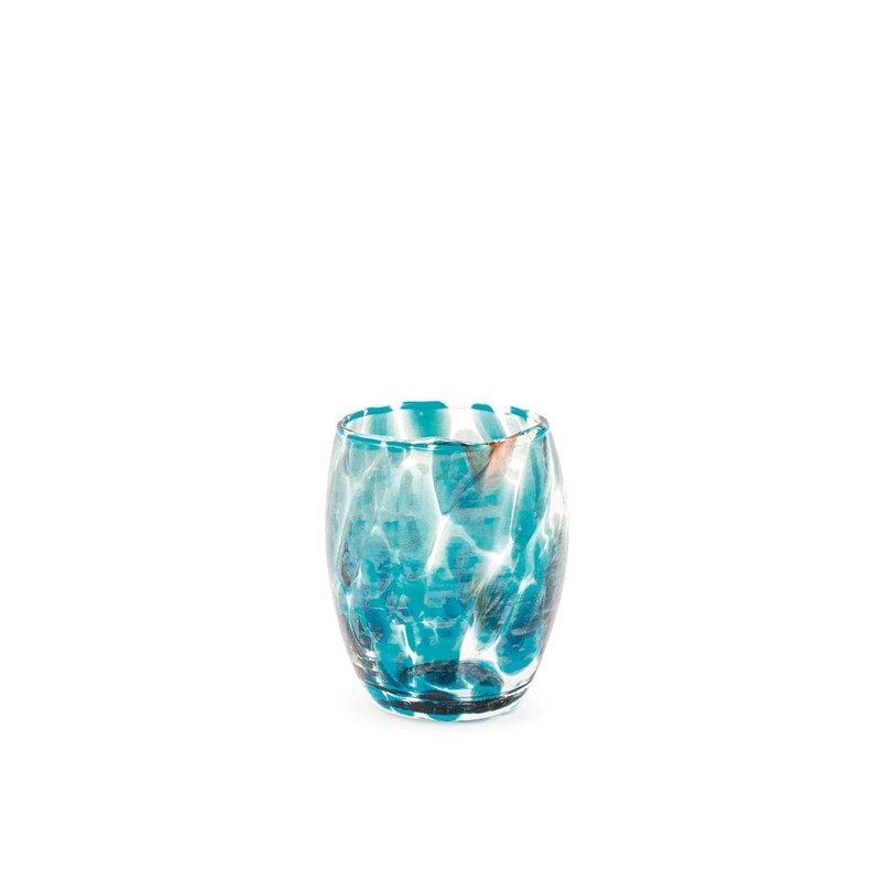 H&H Set of 6 Bicchieri Veneziano In Vetro Decorato Multicolour