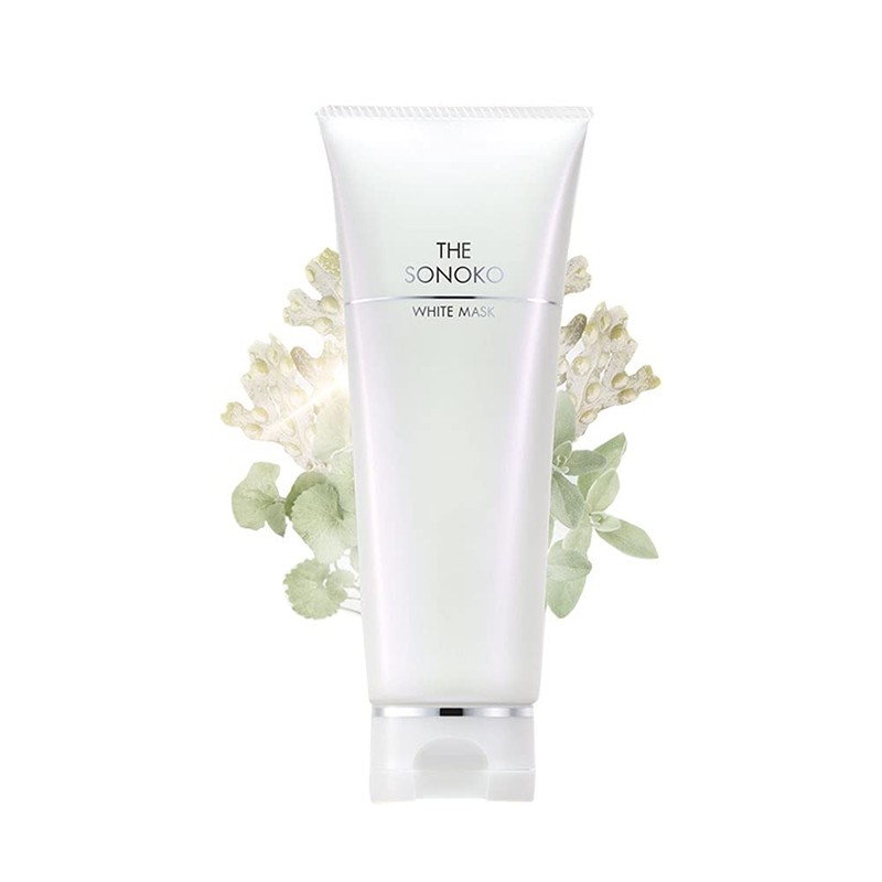 SONOKO Face Pack, 3.2 oz (90 g), White Mask, Rinsing