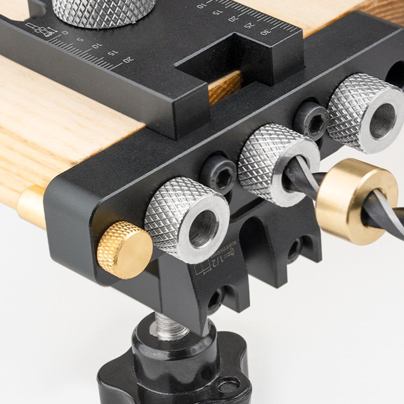 3-in-1 Pocket Hole Jig Kit, 8/10/15 mm Pocket Hole Wooden