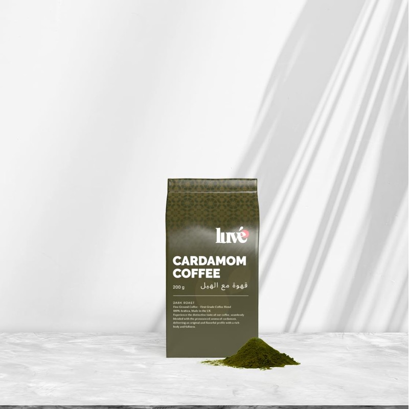 Luve Cardamom Coffee, 200g, Medium Roast, 100% Arabica, Fresh Roasted