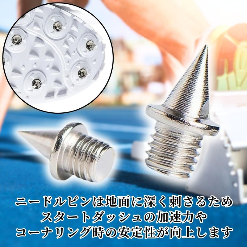 CHASO 60pcs Needle Pins Track and Field Spike Pins Short