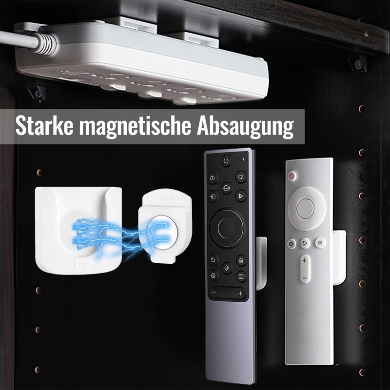 ZHTLTHZ 5 Packs Magnetic Holder Remote Control Holder Wall Universal