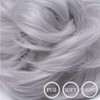 Hairpiece Bun Scrunchie Scrunchy Hair Extensions Silver Grey 40G Synthetic