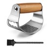 GlasFlength Garlic Press Rocker Stainless Steel Garlic Rocker Garlic Cutter