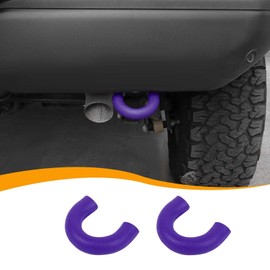 Hoolcar Tow Hook Covers Rear Bumper Tow Hook Rubber Sleeve Protectors Compatible with Ford Bronco 2021-2024, Exterior Accessories, Purple