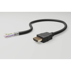 Goobay 31920 High Speed HDMI Cable with Ethernet, Gold-plated, Black, 6 mm Diameter, 1 m Cable Length