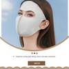 HDKXBEJ UPF 50+ Sun Protection Face Mask for Women Ice