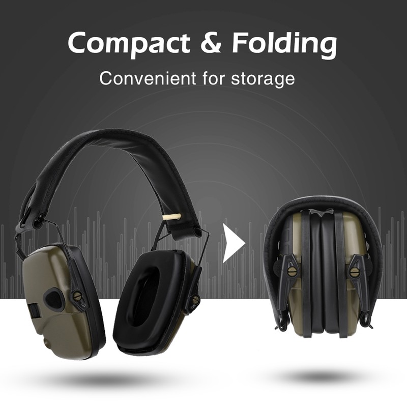 Sport Sound Amplification Electronic Earmuff NoiseProof Hunting Earmuff for Outdoor