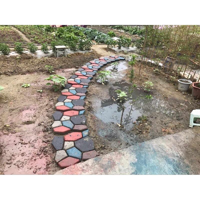 narunaru Gardening Mold, Brick Shape, Concrete, Cobblestone, Walkway, Cement