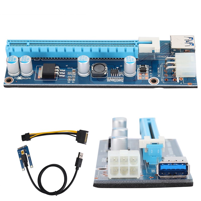 Mini PCI-E to PCI Express16x Extender Riser Adapter With SATA