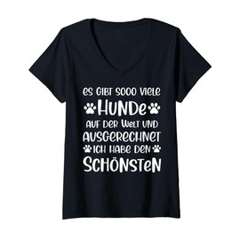Womens There are so Many Dogs in The World and I of All People Have V-Neck T-Shirt