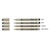 Pigma Sakura Micron 05-2 Pieces Grey and 2 Pieces Black