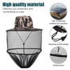 Beekeeper Hat Mosquito Net with Gloves, Grey Camouflage Mosquito Head