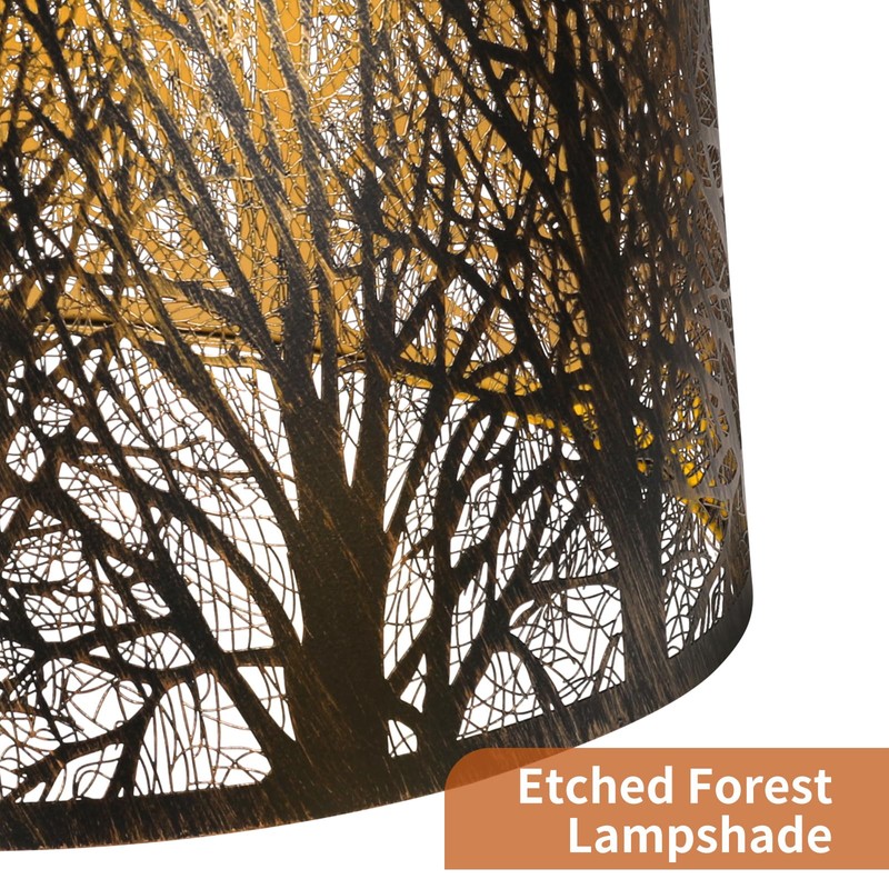 Metal Lamp Shade, Large Lampshade for Table Floor Lamps, (12×8)''