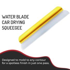 HI-TECH 14” Silicone Water Blade Car Drying Squeegee – Streak-Free, Fast-Drying, Scratch-Free Car Wash Tool