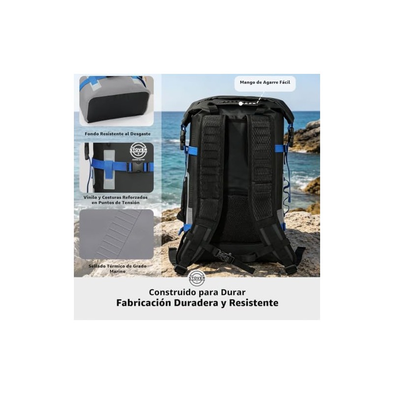 Stover 40L Mochila impermeable con funda para teléfono – Bolsa