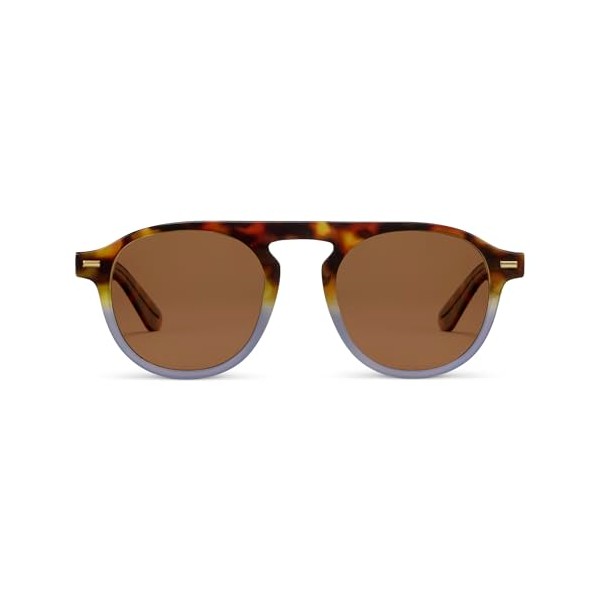 Peepers by PeeperSpecs Men's Neptune Sun Round Sunglasses, Tortoise/Cloud, +1.50