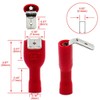 Baomain 1/4" Piggyback Spade Crimp Terminal Connector 0.5-6.0mm² 22-10 AWG