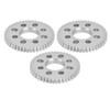 3Pcs Spur Gear 8 Holes Aluminium 4mm Thickness 14mm Centre