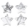 Hslutiee 4Pcs Mini Flat Five Pointed Star Loose Stones for