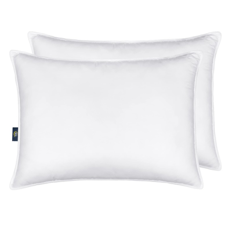 Serta Down Illusion Soft Hypoallergenic Medium/Firm Bed Pillows for Side,