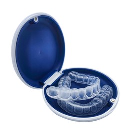 Dentellea Custom Night Guard for Upper and Lower Teeth - Comfortable BPA Free Virtually Invisible Clear Retainer - Includes Storage Case and Easy Mold Kit for Bruxing, Clenching and Sports