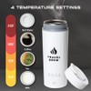 TRAVEL BREW Portable Travel Kettle with Tea Infuser- Mini Electric