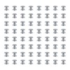 FSSTUD 100 Sets Stainless Steel Chicago Screw Rivets Flat Head