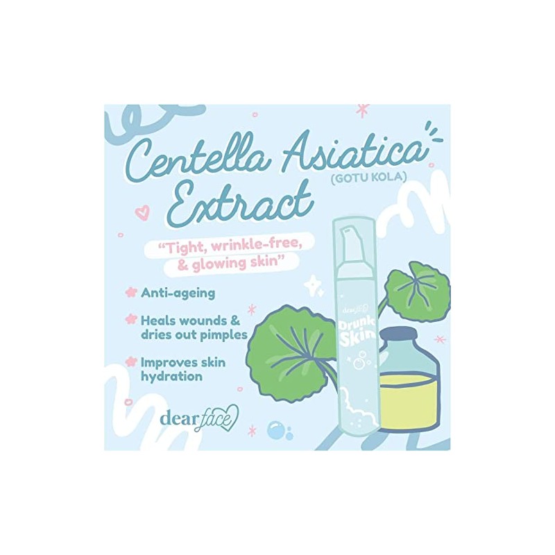 Dear Face- Gel limpiador facial Drunk Skin, 100 ml, 3,4