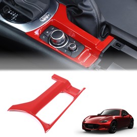 Hcilloend New Mazda Roadster RF ND Series 2016-2024 Center Console Button Panel Center Console Button Cover Control Cover ABS Easy Installation Type Decorative Interior Parts Custom Accessories Car