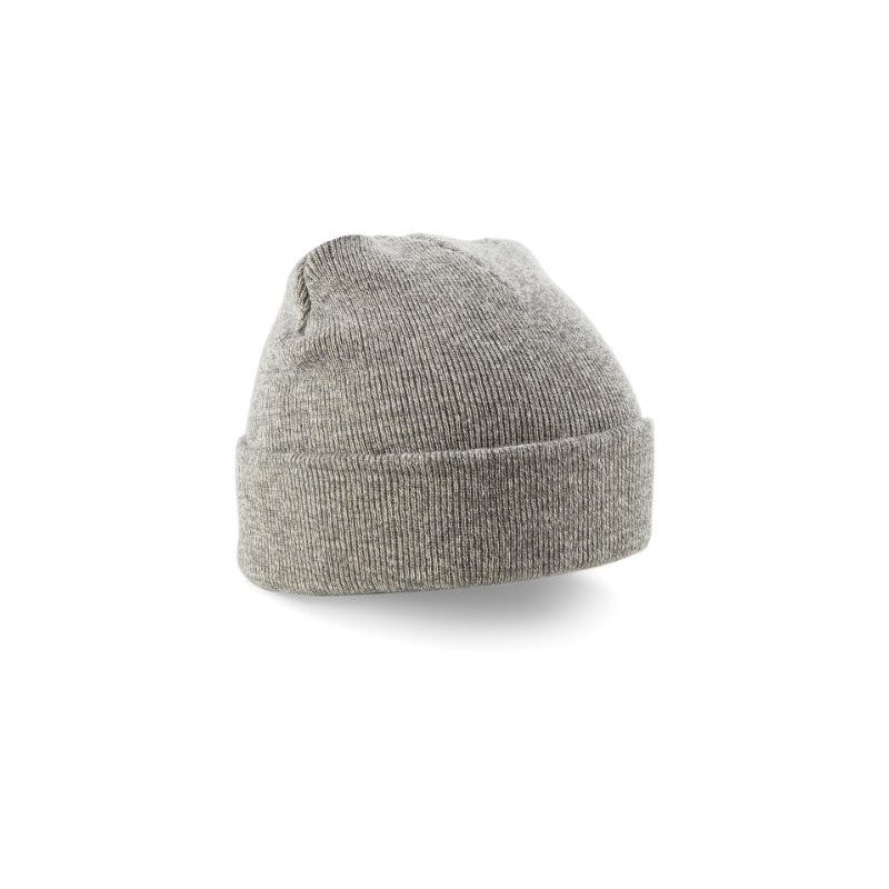 Beechfield Original Cuffed Beanie Colour=Heather Grey Size=O/S