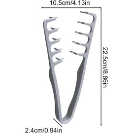 Shadow Brush, Men's Styling Hair Brush, Men's Hair Brush, Shadow Permass Styling, Men's Hair, Hair Care, Positot, Forbate, Flowing Centre Part, Wave Brush, Curl Brush (Gray)