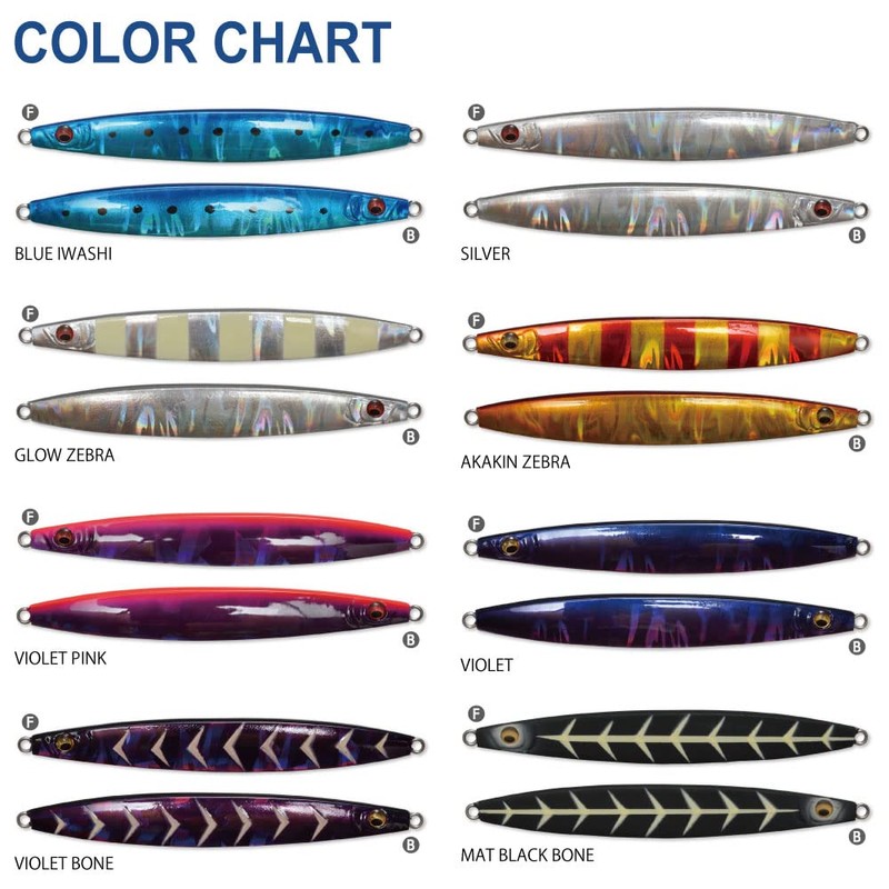 メガバス(Megabass) SLASH BEAT(スラッシュビート) 180g バイオレットボーン 35414 メタルジグ ルアー