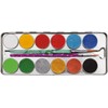 Eulenspiegel 212271 Chakra Painting Make-Up Palette, 12 Professional Aqua Make-Up