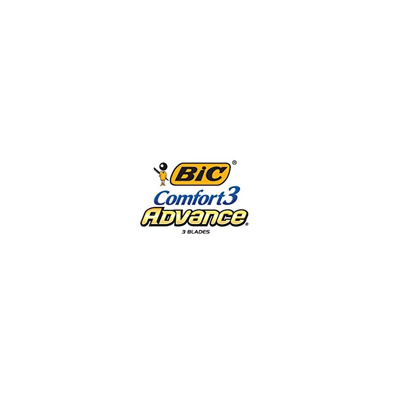 BIC Comfort 3 Advance Men's Disposable Razor, 4-Count