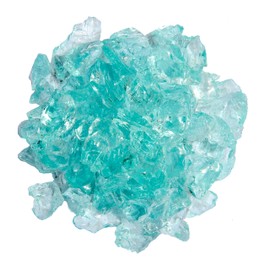 Hiland RGLASS-2-AQ Fire Glass, 20 lb, Aqua
