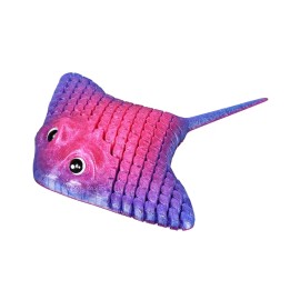 Vashine 3D Printed Colorful Manta Ray Toys Flexible Crystal Devil Rays for Kids Action Figure 3D Collectible Toys USA StockColor: Red, Size: 16CM