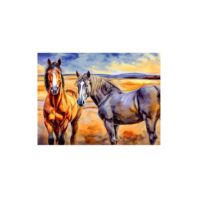 Two Horses Pattern A978 Accent Tile Mural Kitchen Bathroom Wall