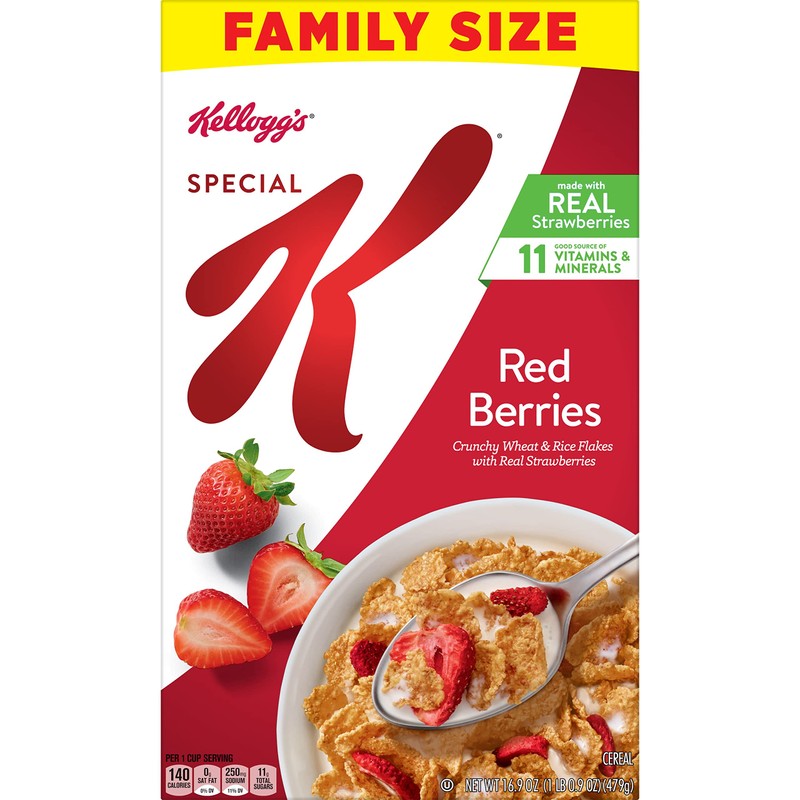 Special K Breakfast Cereal Red Berries, 16.9 oz