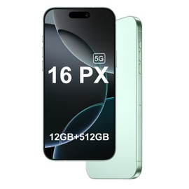 RokCokDok 16 PX Unlocked 5G CellPhones 2025 Android 13 Smartphone with snapdragon8cen2 Processor 12GB+512GB 10-Core 6.9" HD Screen 40MP+108MPCamera 6800 mAh Cellphone with 5G Dual SIM (Light Green)